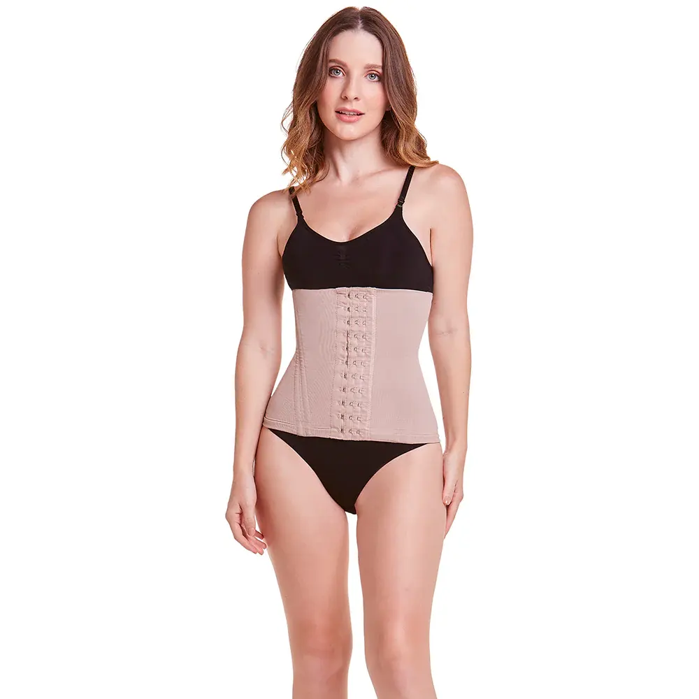 Sensually Moda - Corset Alta Compressão Com Barbatana Tecido Duplo