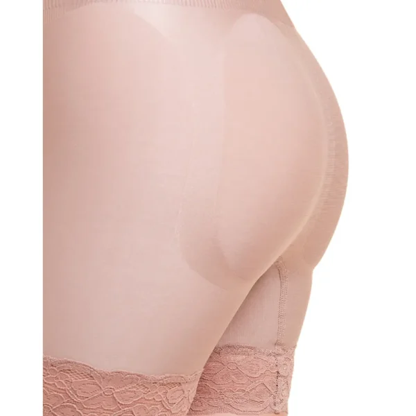 Sensually Moda - Shorts Modelador Cintura Alta Com Renda Plié
