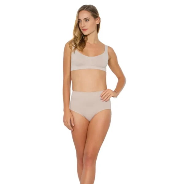 Sensually Moda - Calcinha Modeladora Cintura Alta Base Plié